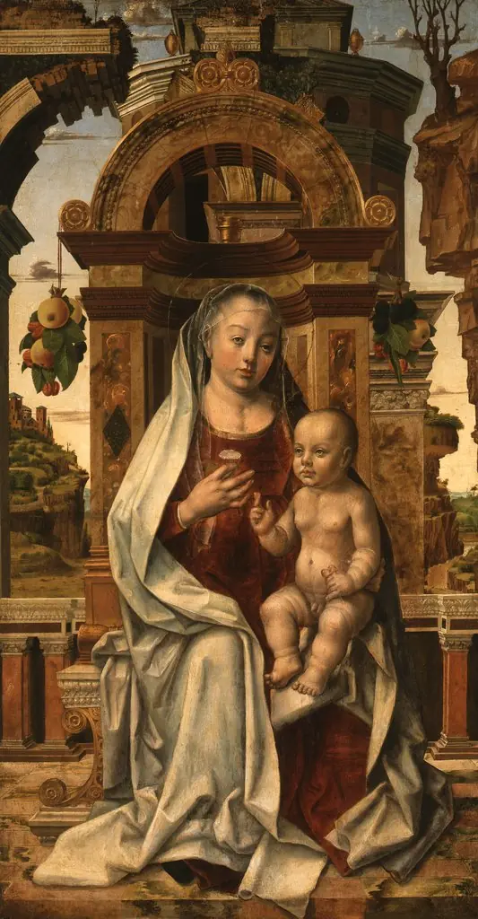 The Virgin and Child Enthroned