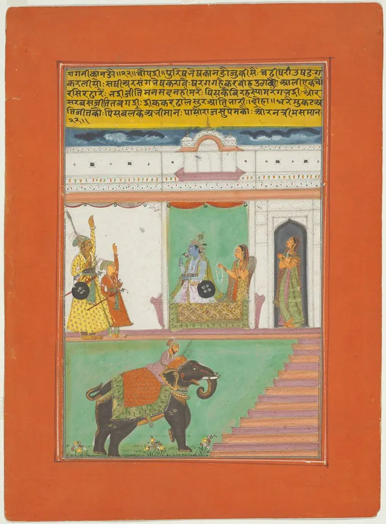 Ragini Kanada, Page from a Jaipur Ragamala Set