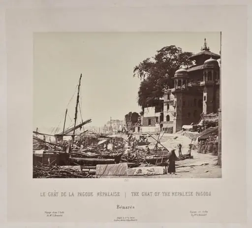 The Ghat of the Nepalese Pagoda, Bénarès