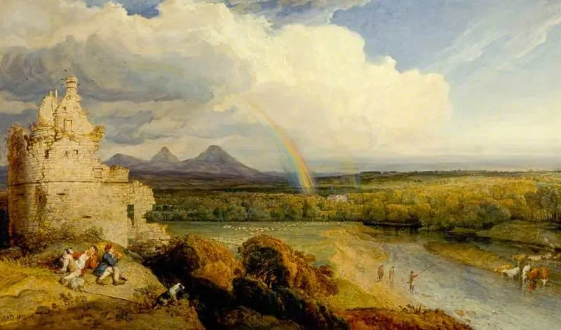 The Eildon Hills and the Tweed