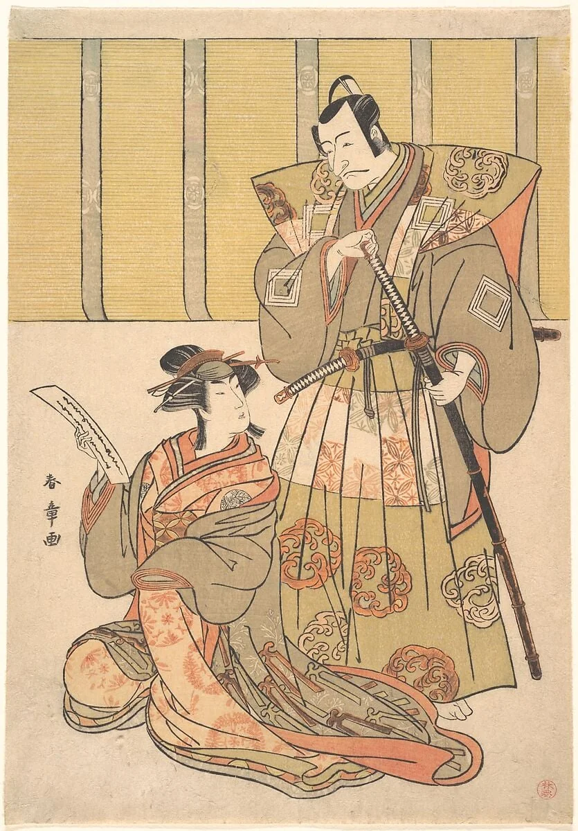 Untitled, by Katsukawa Shunshō, ink, 1750