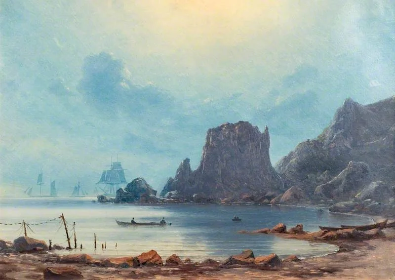Coast Scene: Gulf of Lyons, by Georg Emil Libert, unspecified, 1870
