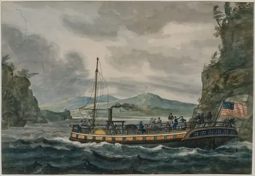 Steamboat Travel on the Hudson River