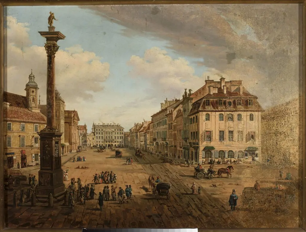 View from the Castle Square towards Krakowskie Przedmieście