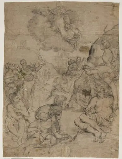 St Augustine healing the paralytics, after Tintoretto’s painting in the Museo Civico, Vicenza