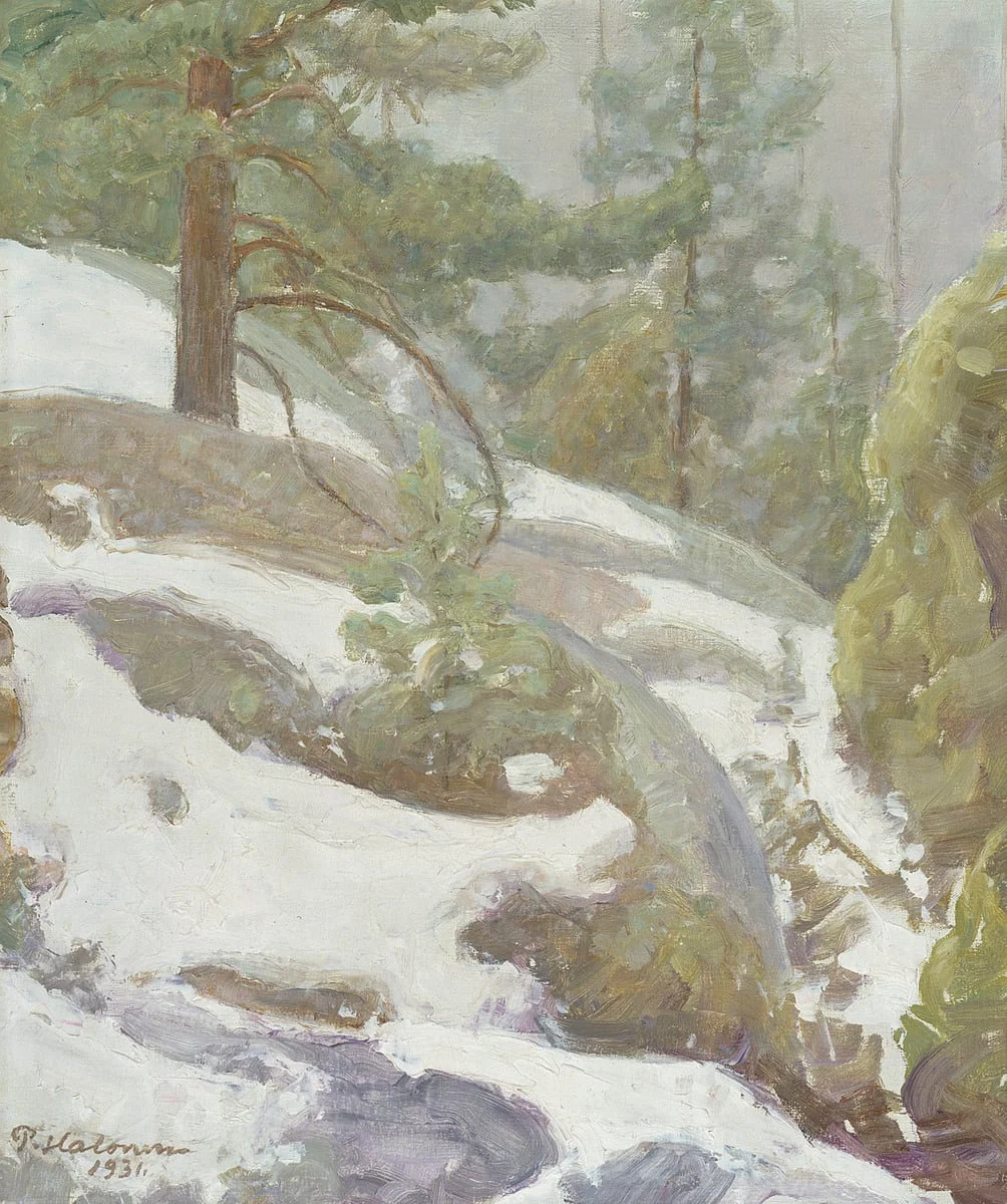 Talvimaisema, by Pekka Halonen, unspecified