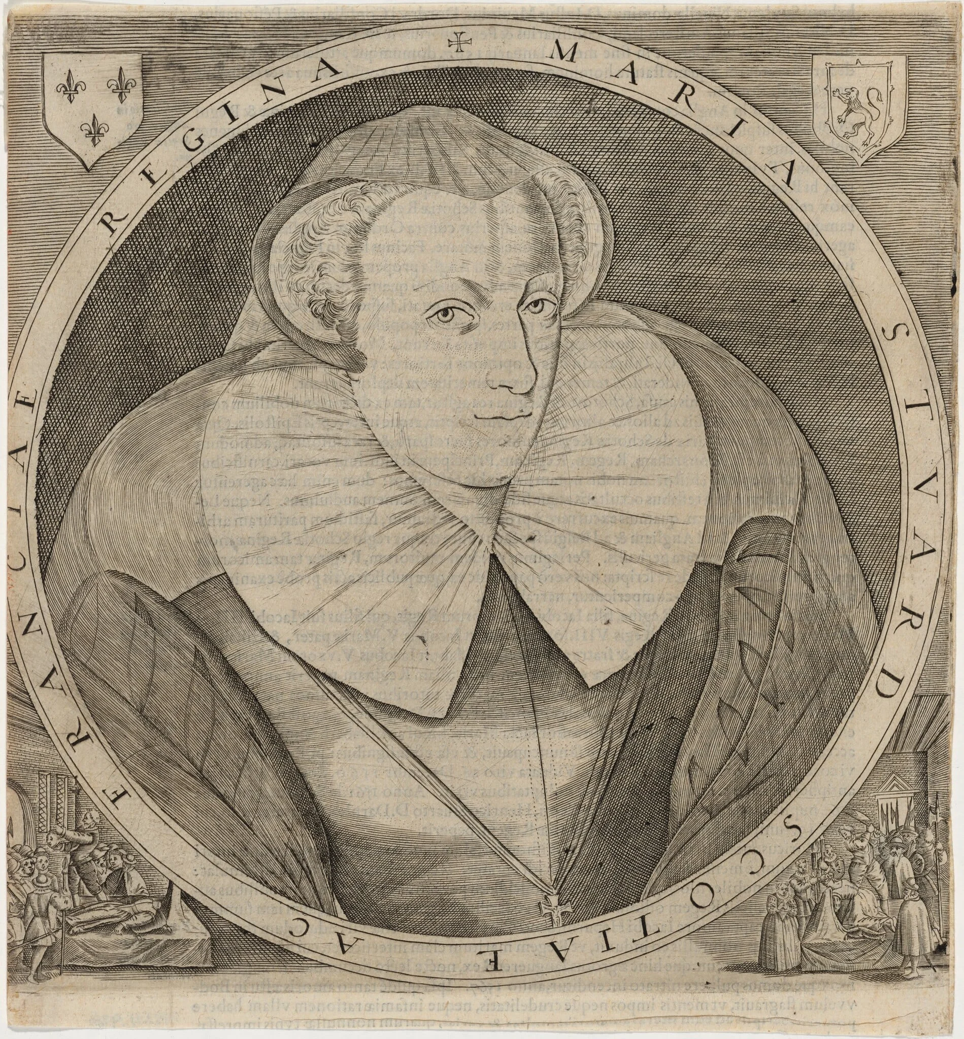 Mary, Queen of Scots, by Unknown 19th Century, ink, 1850