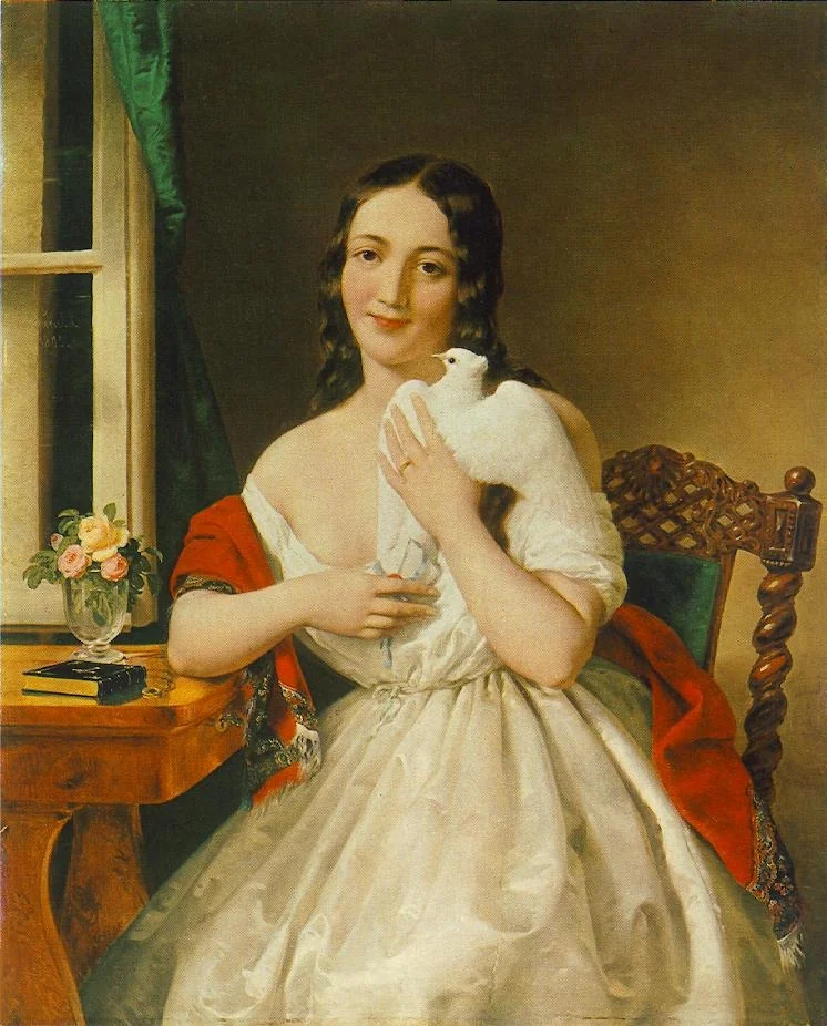 Pigeon Post, by Miklós Barabás, oil, 1843
