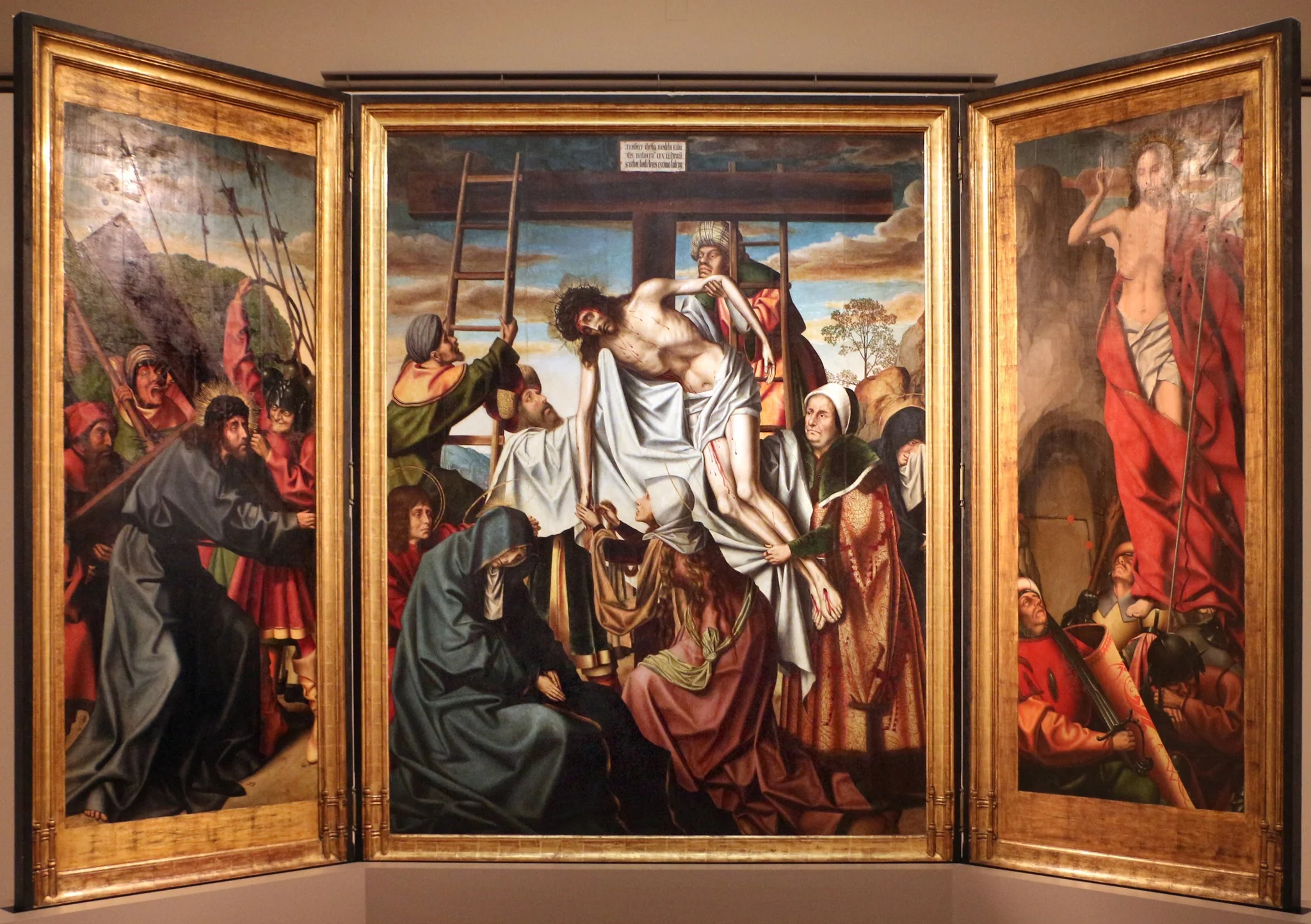 trittico della discesa dalla croce, by Unknown, unspecified, 1850