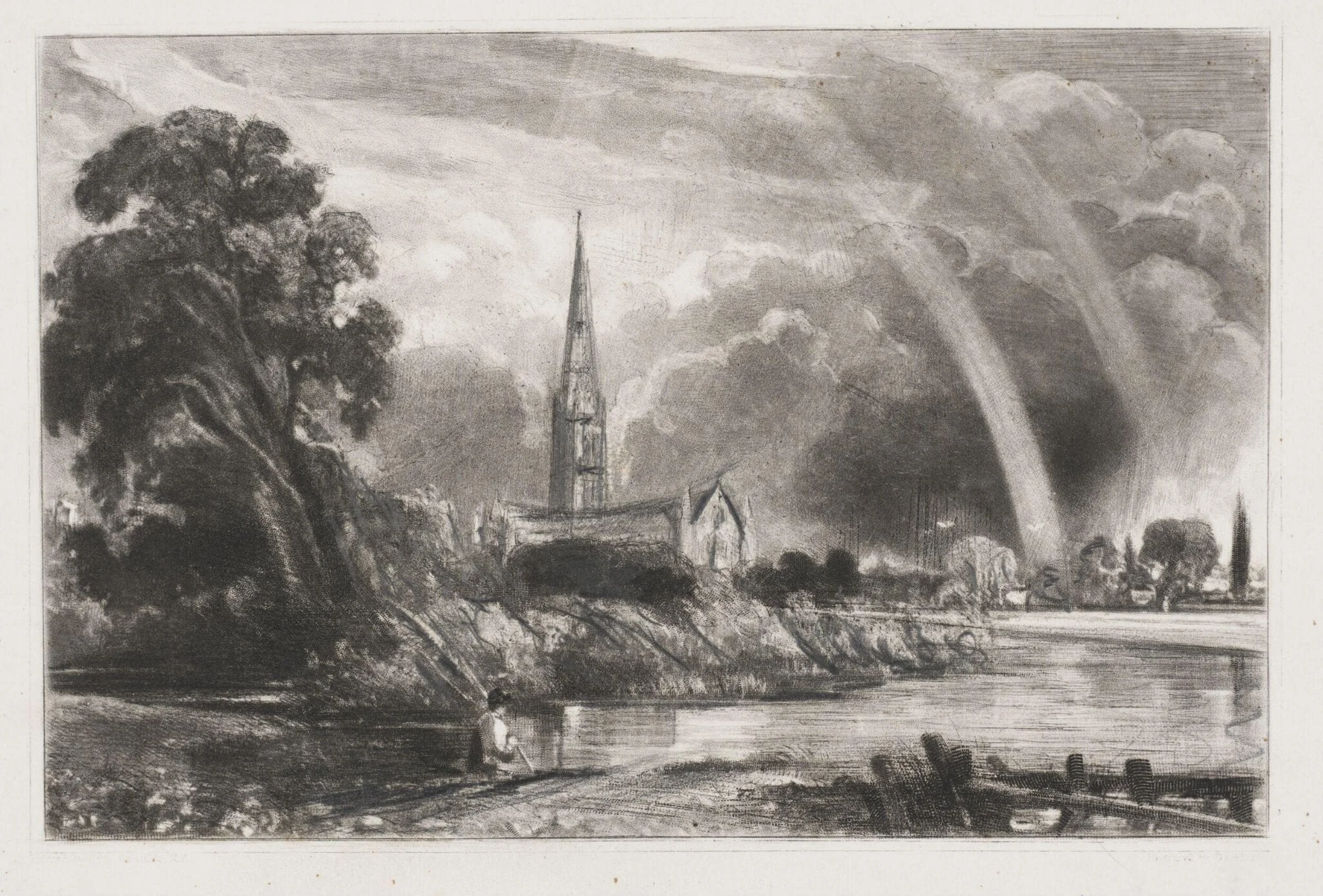 Salisbury Cathedral, by John Constable, 1850