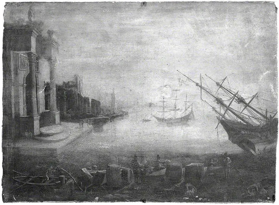 Seaport with Buildings