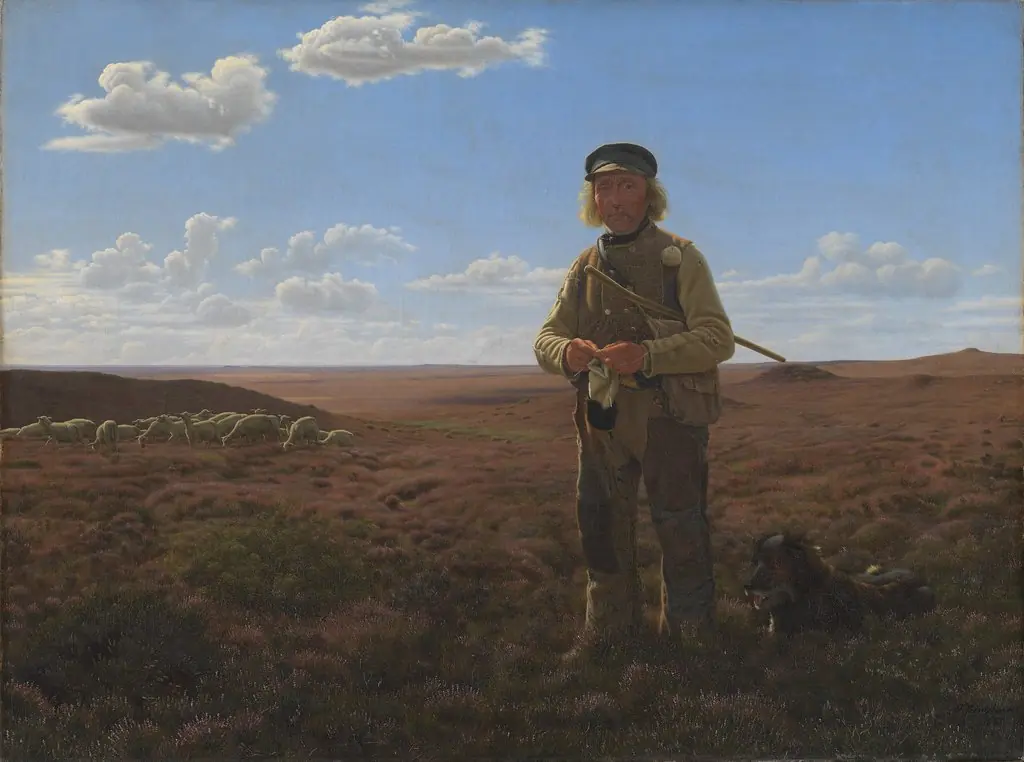 A Jutland Sheperd on the Moors