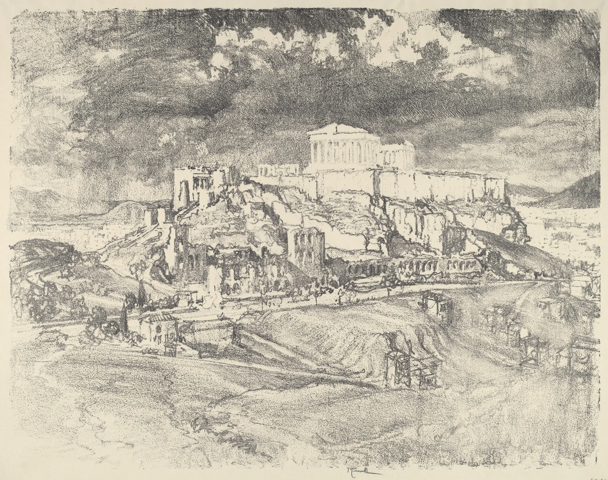 Storm behind the Acropolis