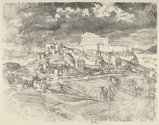 Storm behind the Acropolis