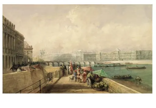 The Pont des Arts and the Louvre from the Quai Conti