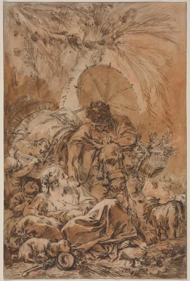The Departure of Jacob, by François Boucher, 1755