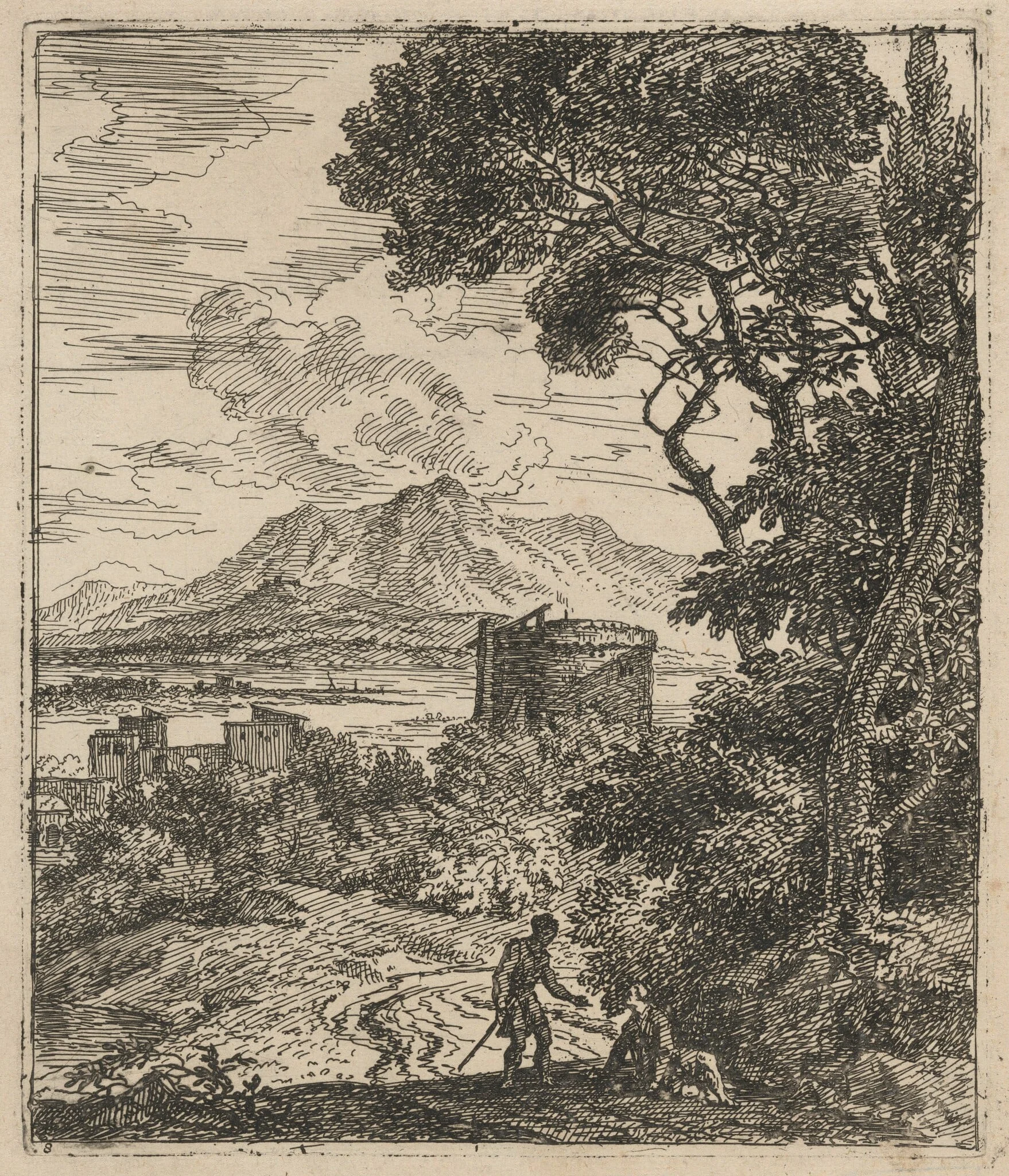 The Round Tower, by Joachim Franz Beich, ink, 1712