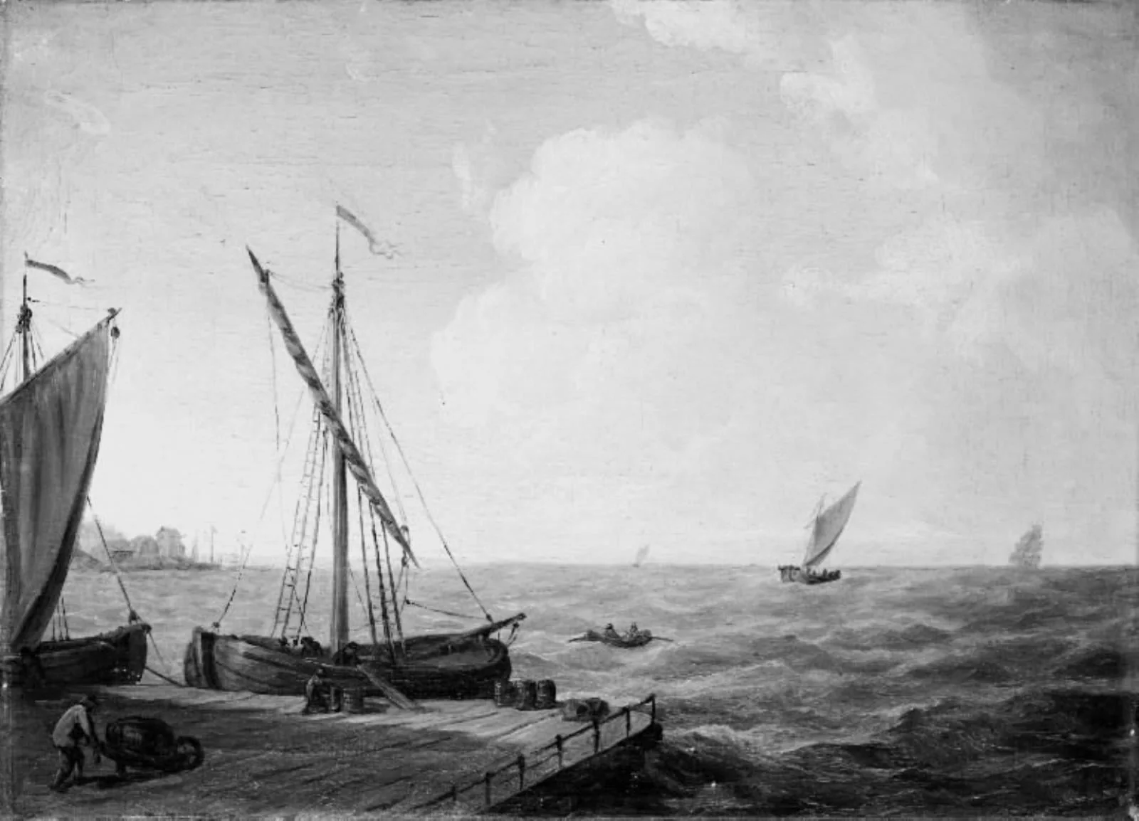 Marine. Udsigt over Øresund, by Unknown, 1777