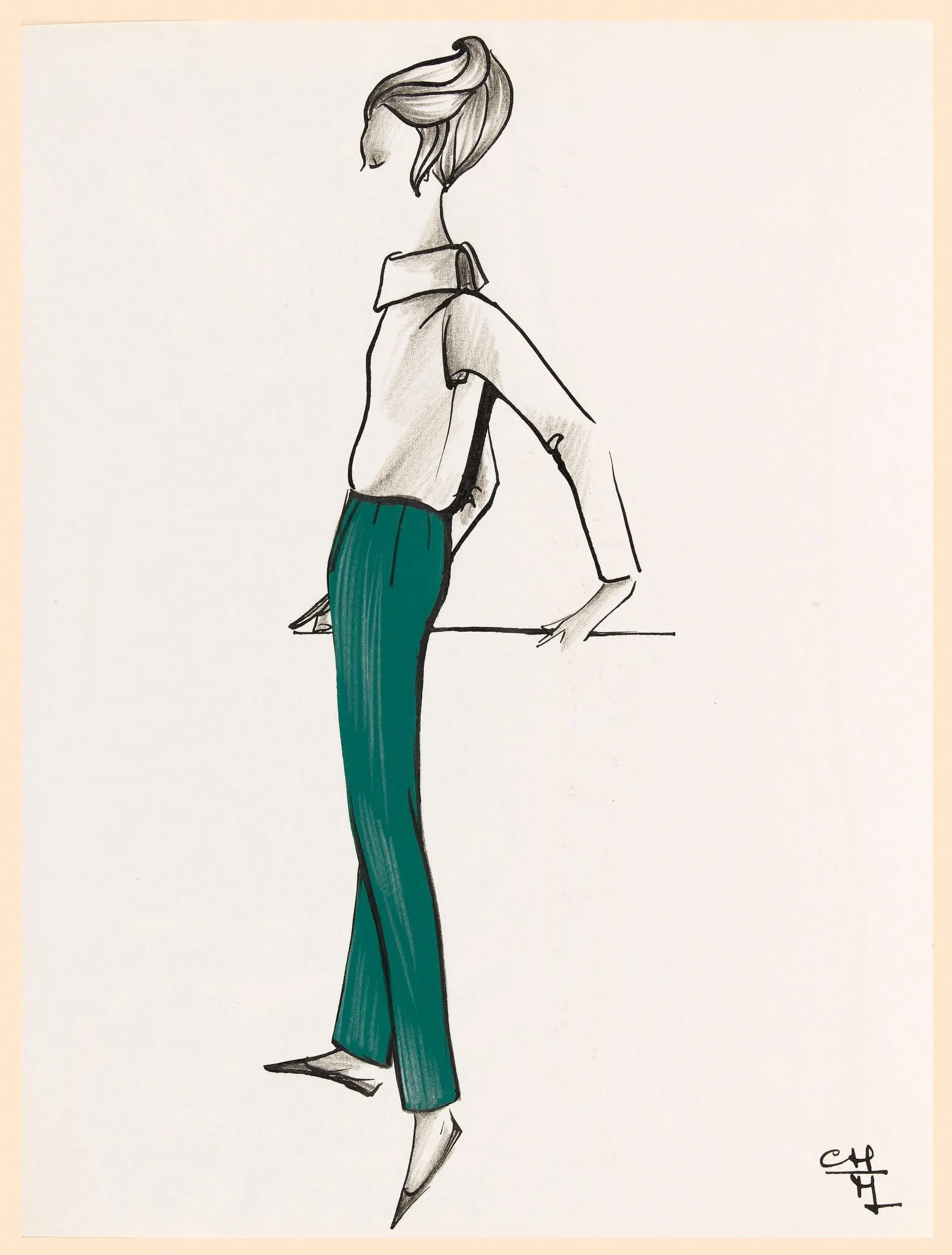 Pantalon vert sapin