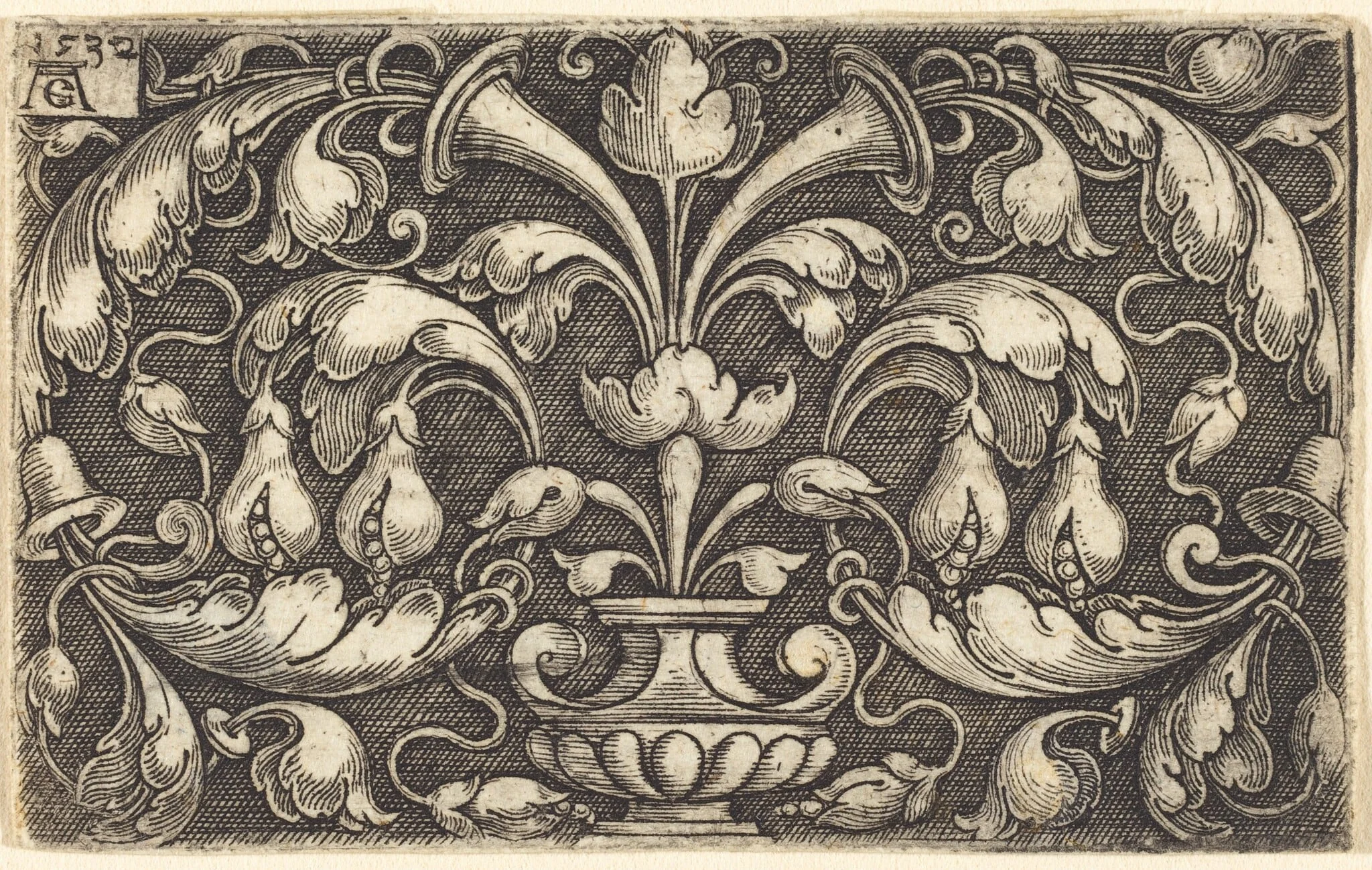 Ornament, by Heinrich Aldegrever, 1532
