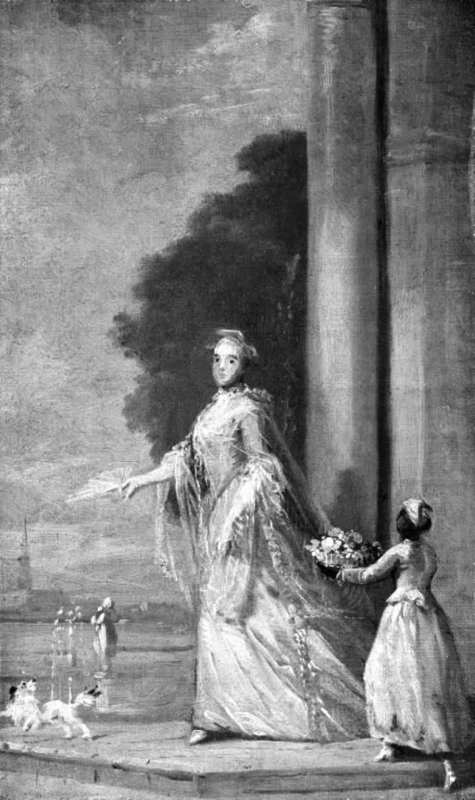 Sketch for a Portrait of a Russian Princess, by Unknown, 1750