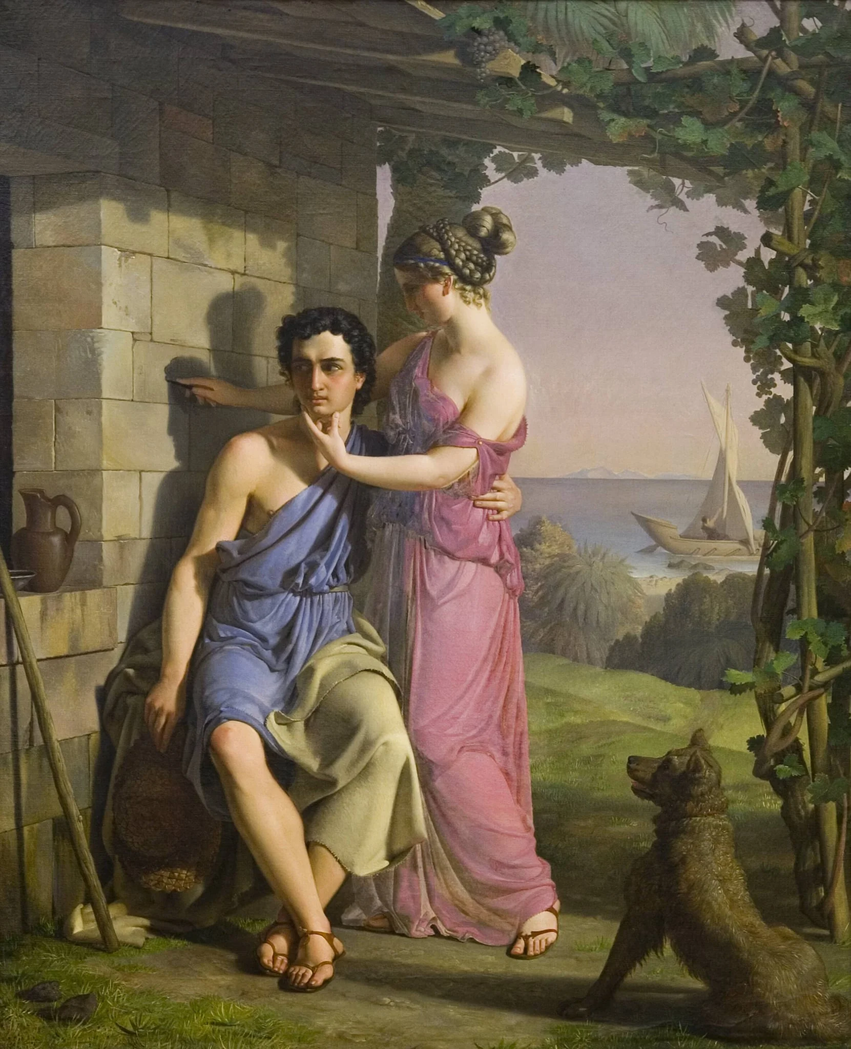 The Origin of Painting, by Unknown, unspecified, 1831