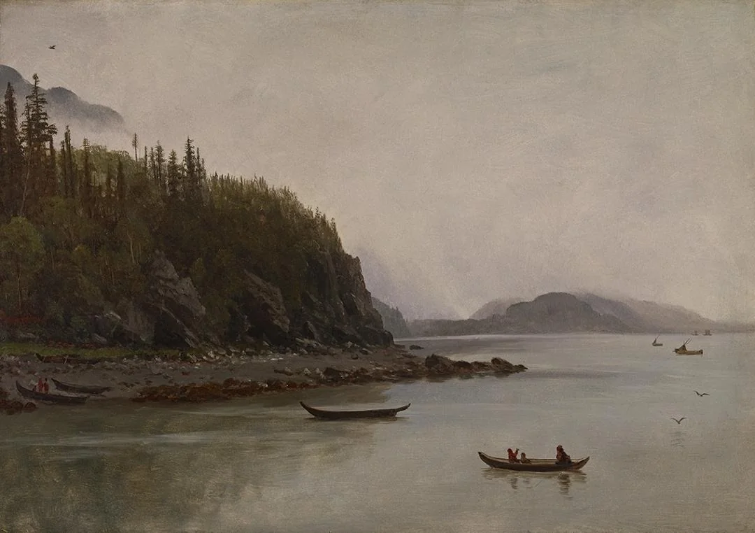 Indians Fishing, by Albert Bierstadt, unspecified