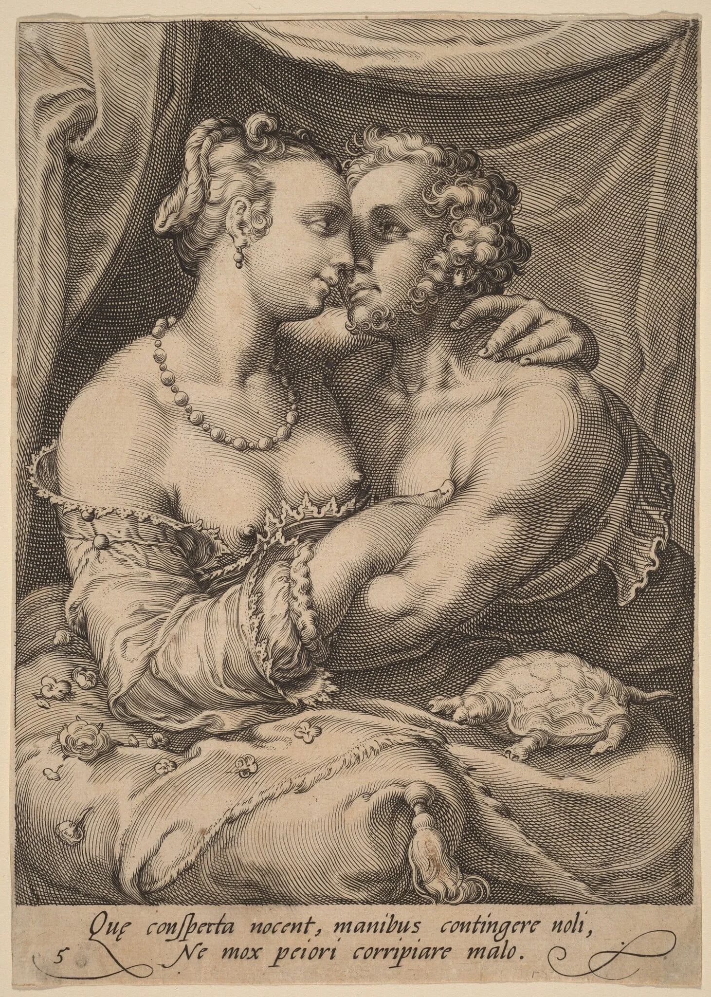Touch, by Jan Pietersz Saenredam, ink, 1595