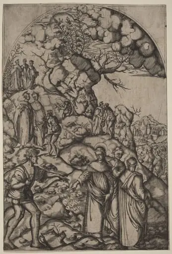 Saint Filippo Benizzi Healing a Beggar