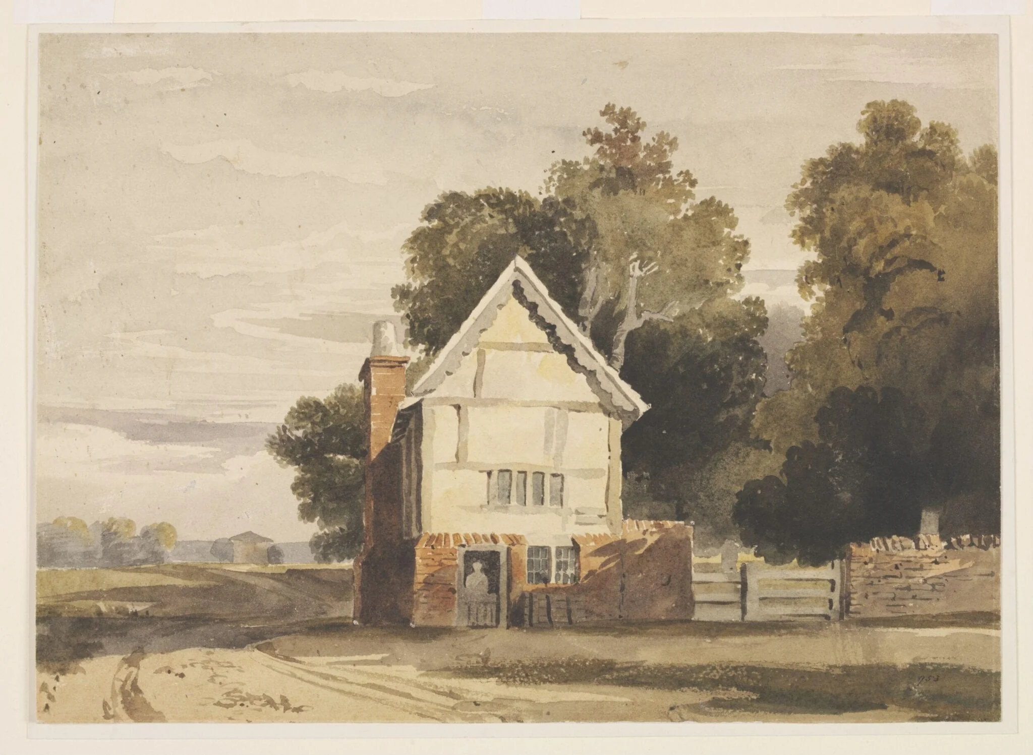Untitled, by John Varley, watercolor, 1850
