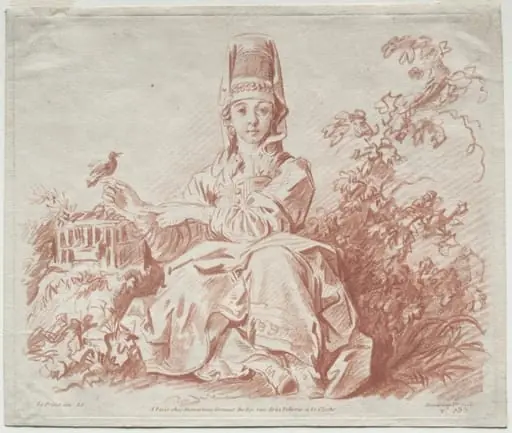 Young Girl Holding a Bird