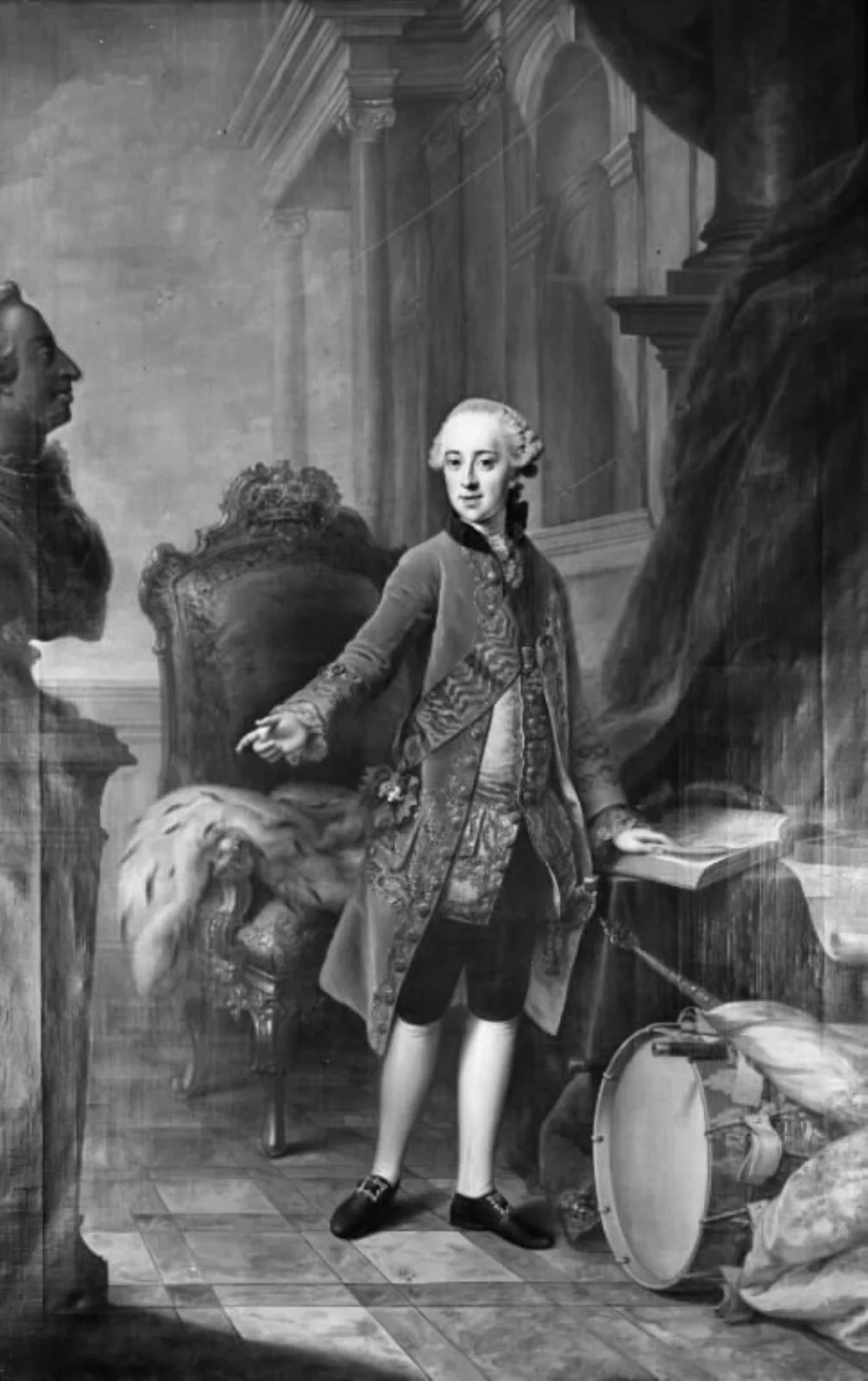 Portrait of Frederik, Heir Presumptive, by Unknown, unspecified, 1767