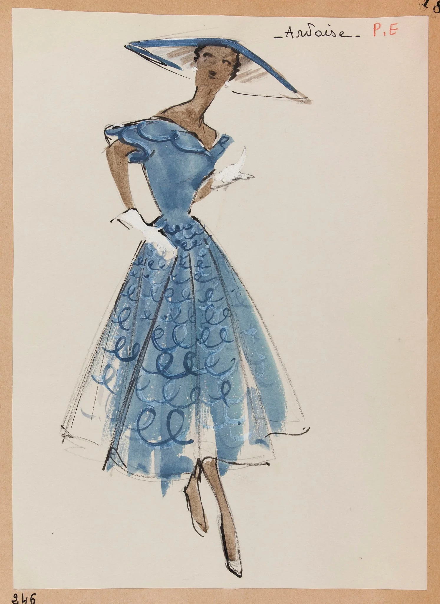 Ardoise, by Carven, 1951