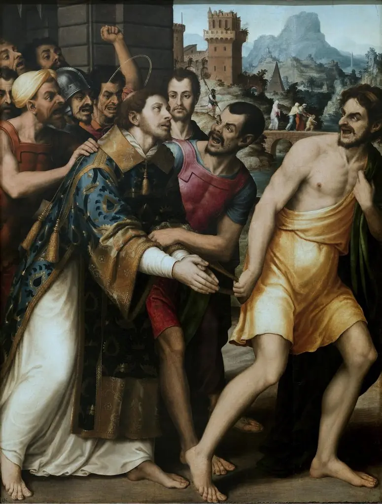 Saint Stephen is led to Martyrdom