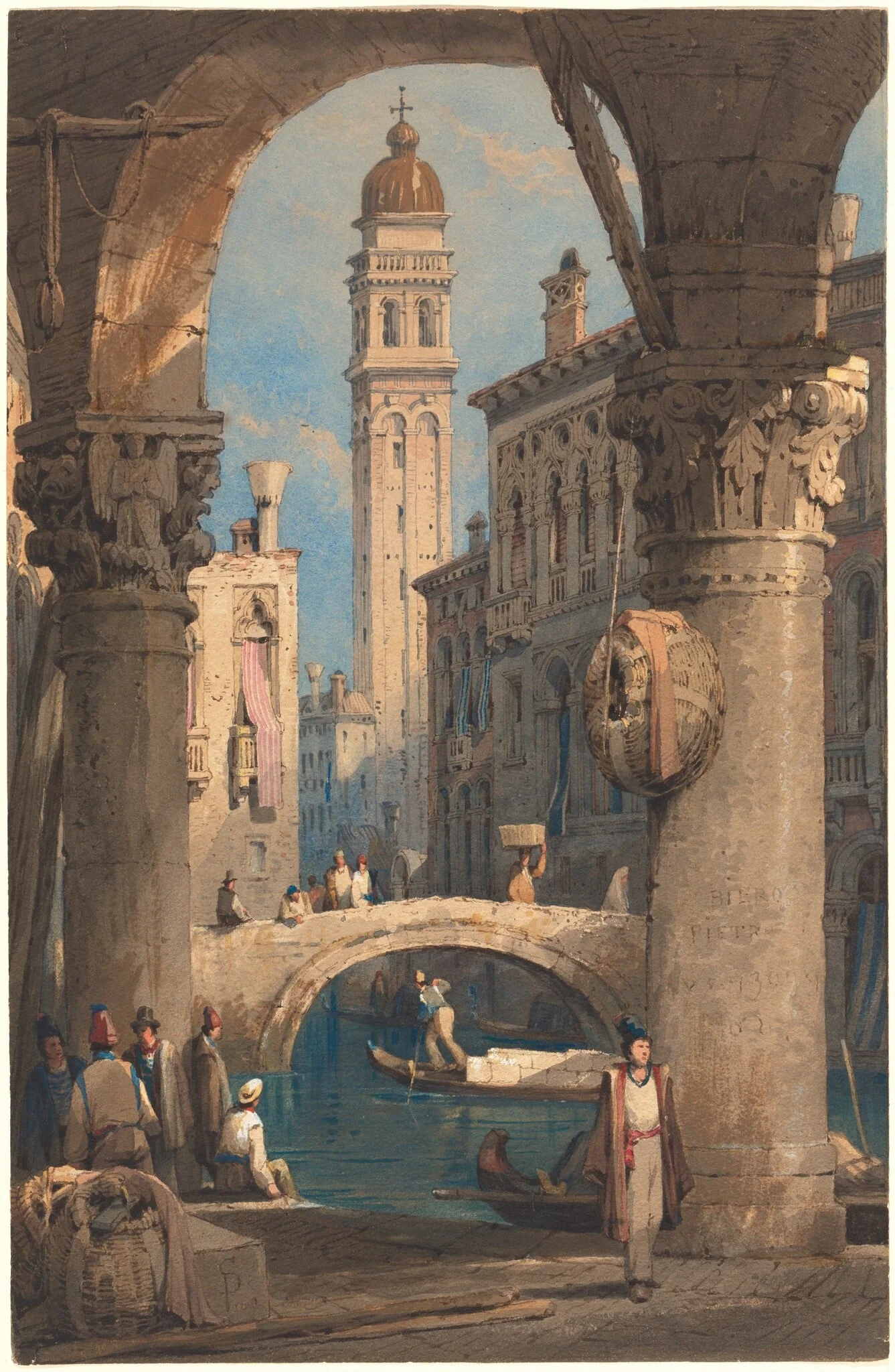 San Giorgio dei Greci, Seen from an Arcade