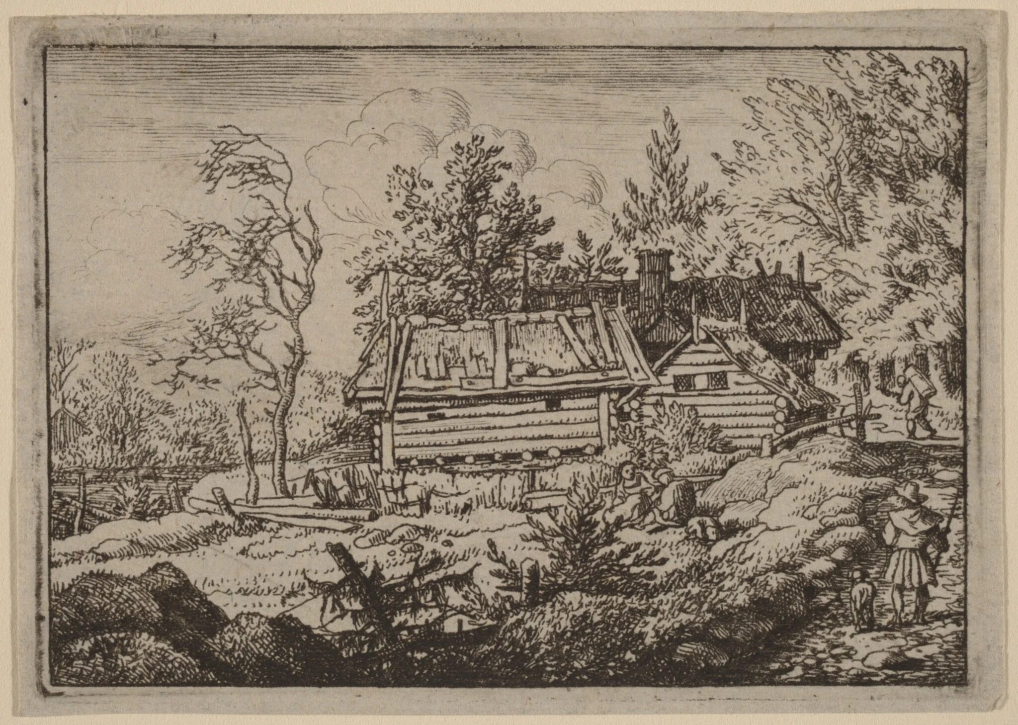 Pilgrim with a Dog