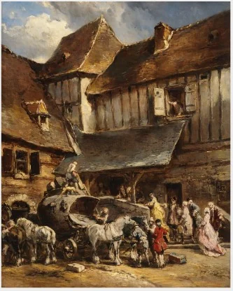 The Arrival of the Diligence