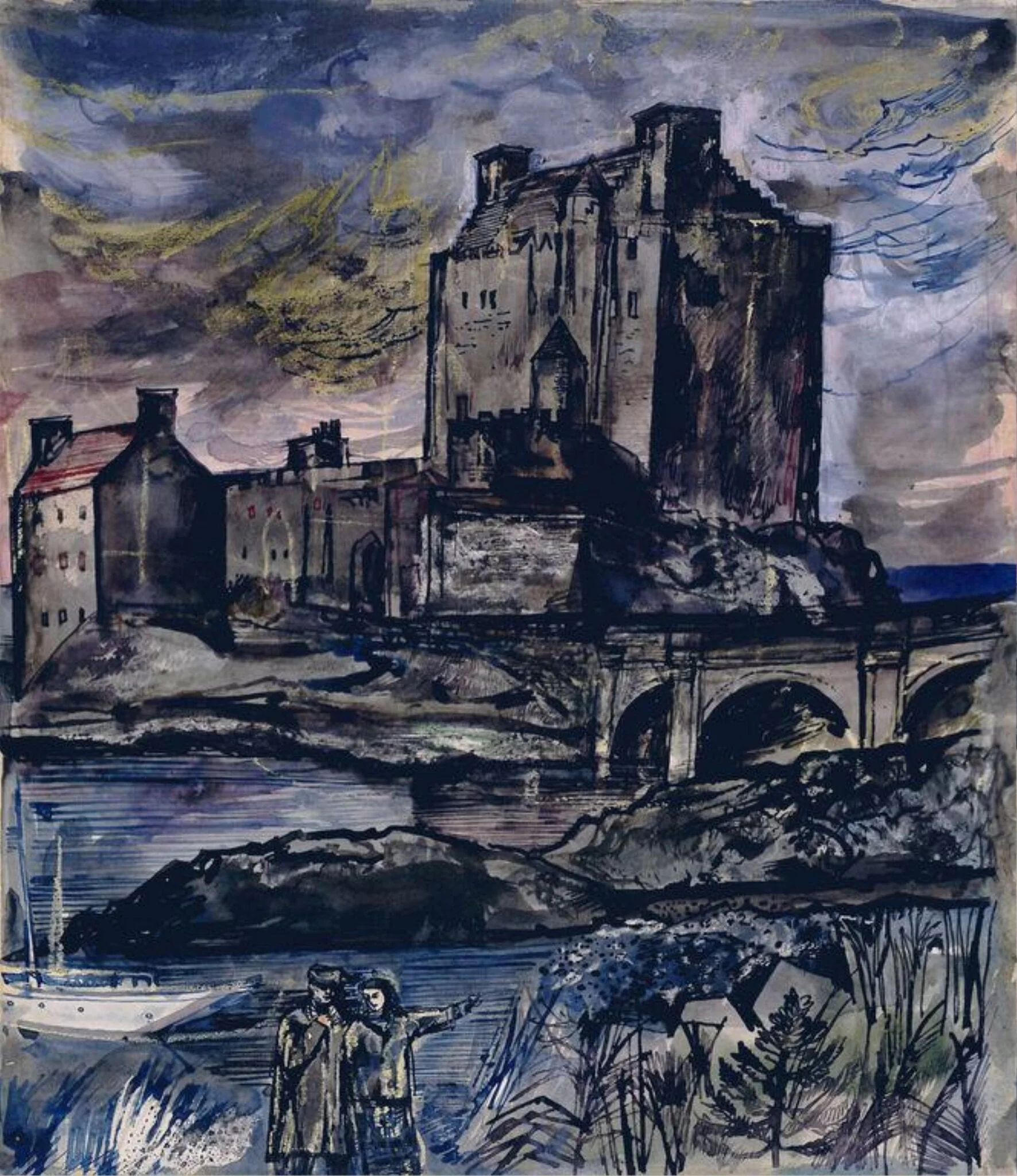 Untitled, by John Minton, watercolor, 1957