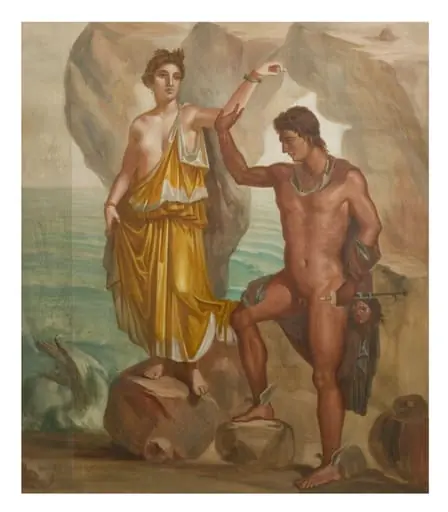 Perseus rescuing Andromeda from the sea monster