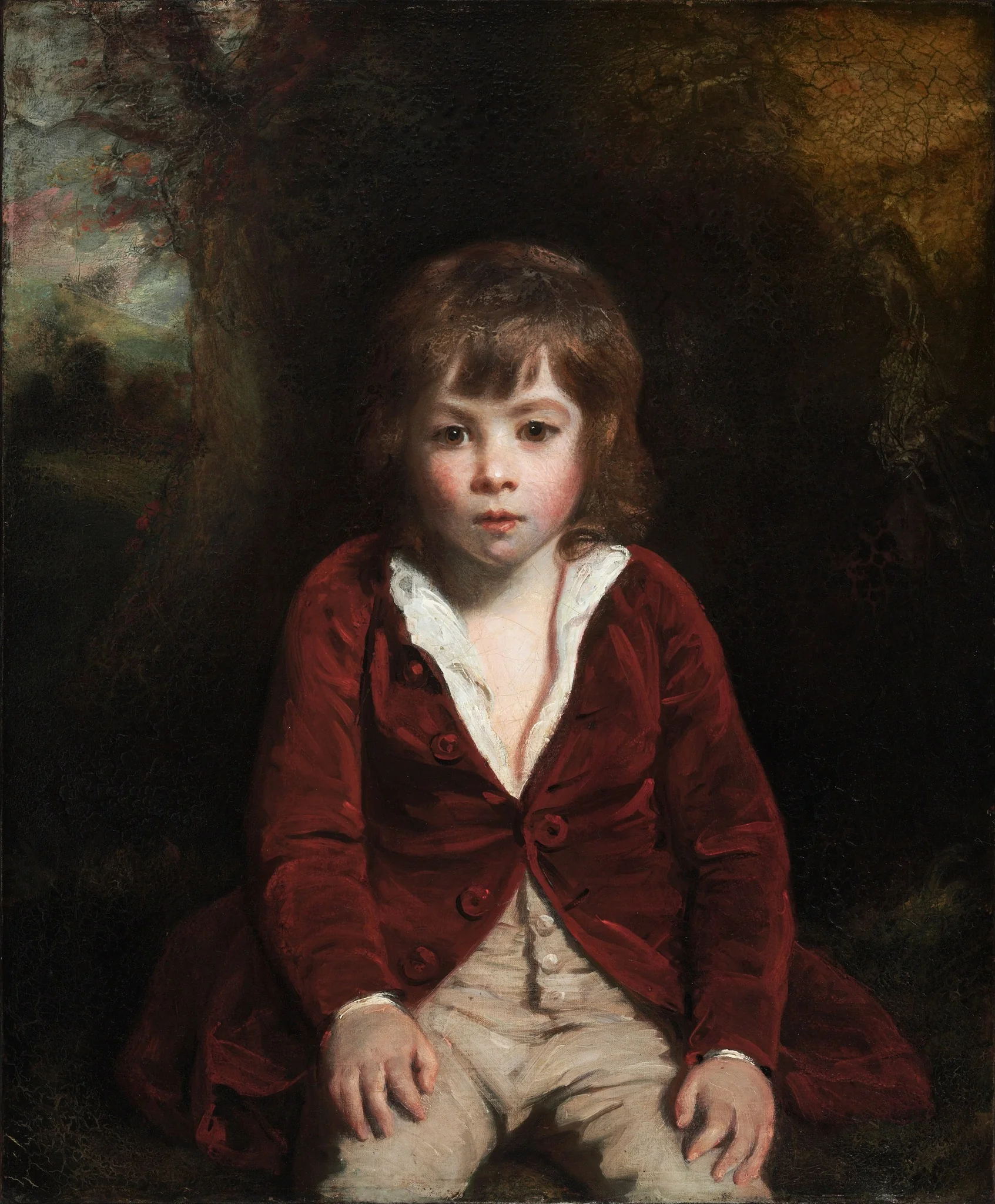Portrait of Master Bunbury, by Joshua Reynolds, oil, 1790