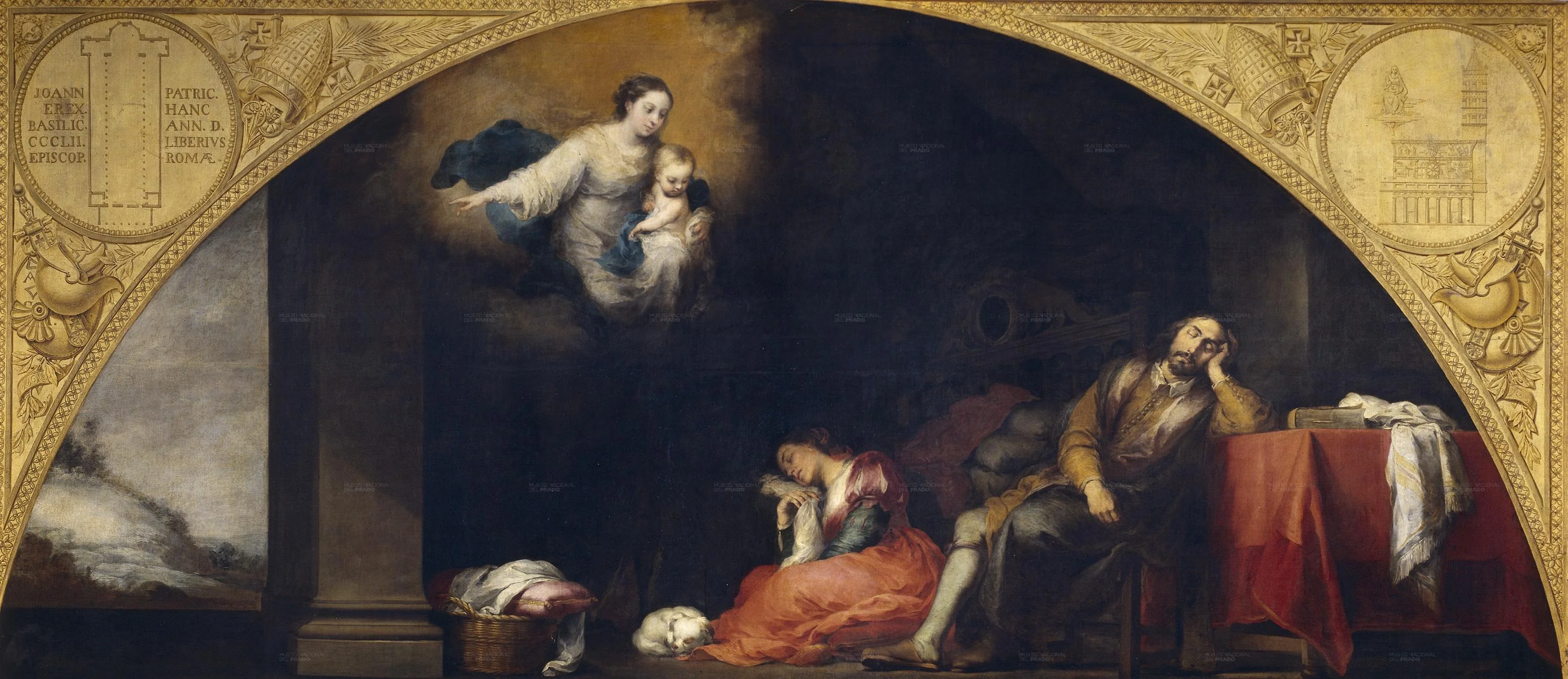 The Patrician's Dream, by Bartolomé Esteban Murillo, oil, 1664