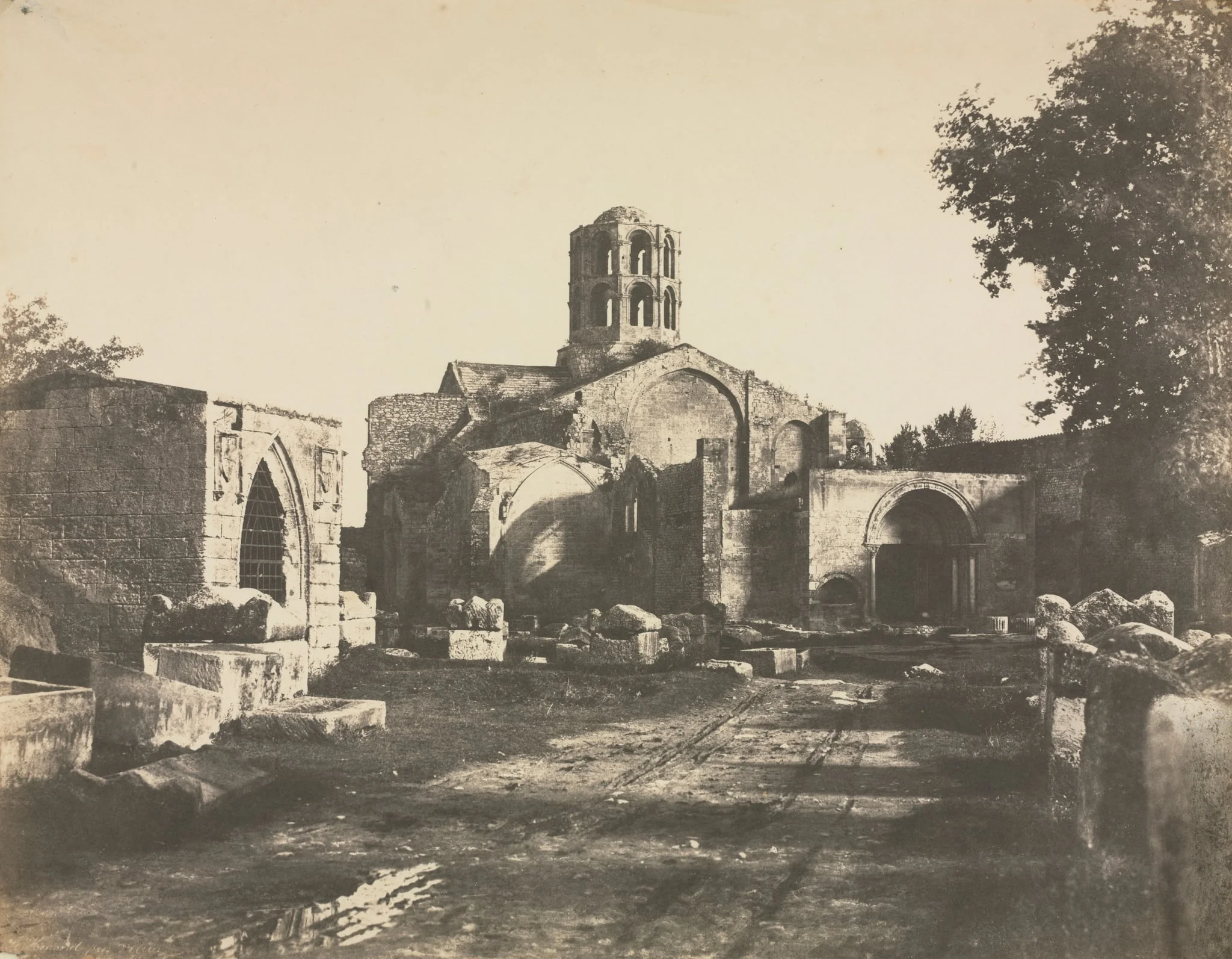 Saint-Honorat, Prés d'Arles, by Édouard Baldus, 1853