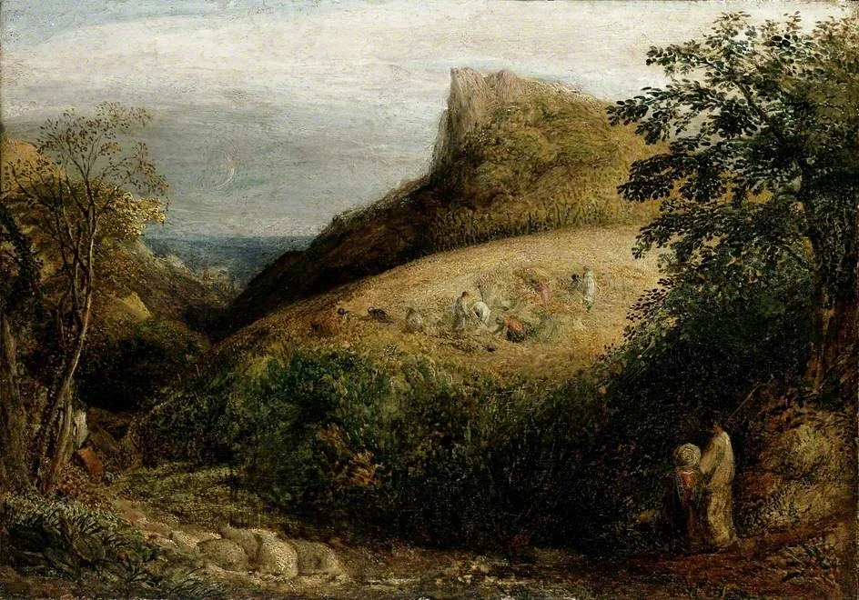 Pastoral Scene, by Samuel Palmer, oil, 1834