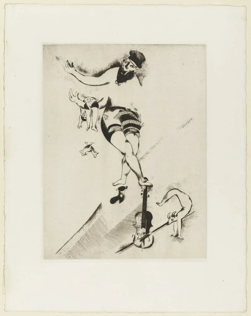Untitled, by Marc Chagall, ink, 1924
