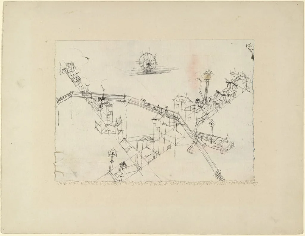 Untitled, by Paul Klee, ink, 1916