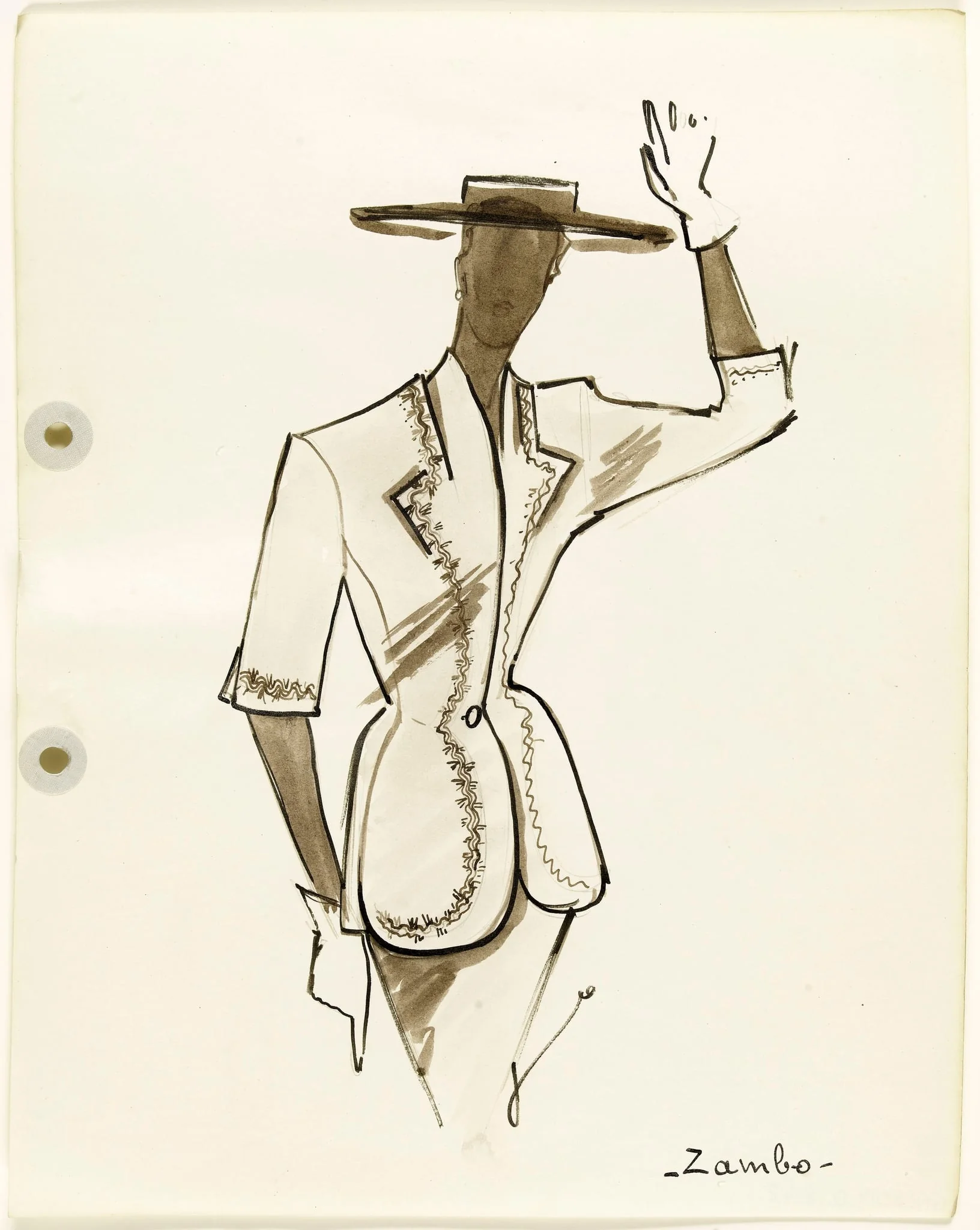 'Zambo', by Carven, 1951