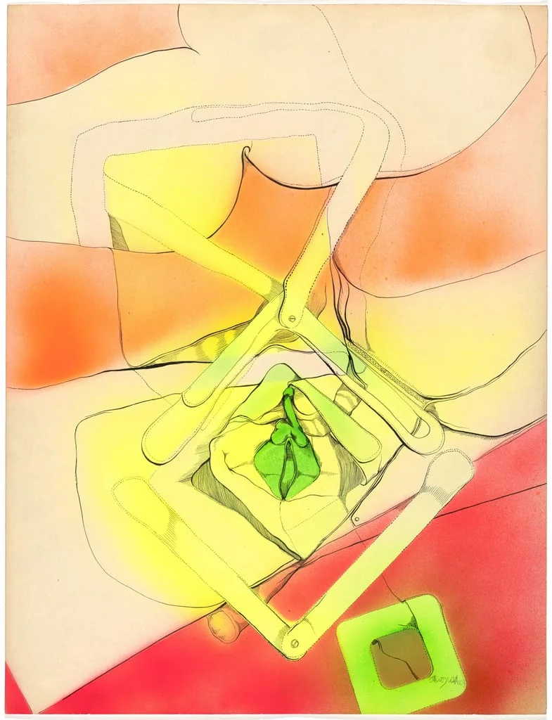 Untitled, by Miguel-Ángel Cárdenas, ink, 1969
