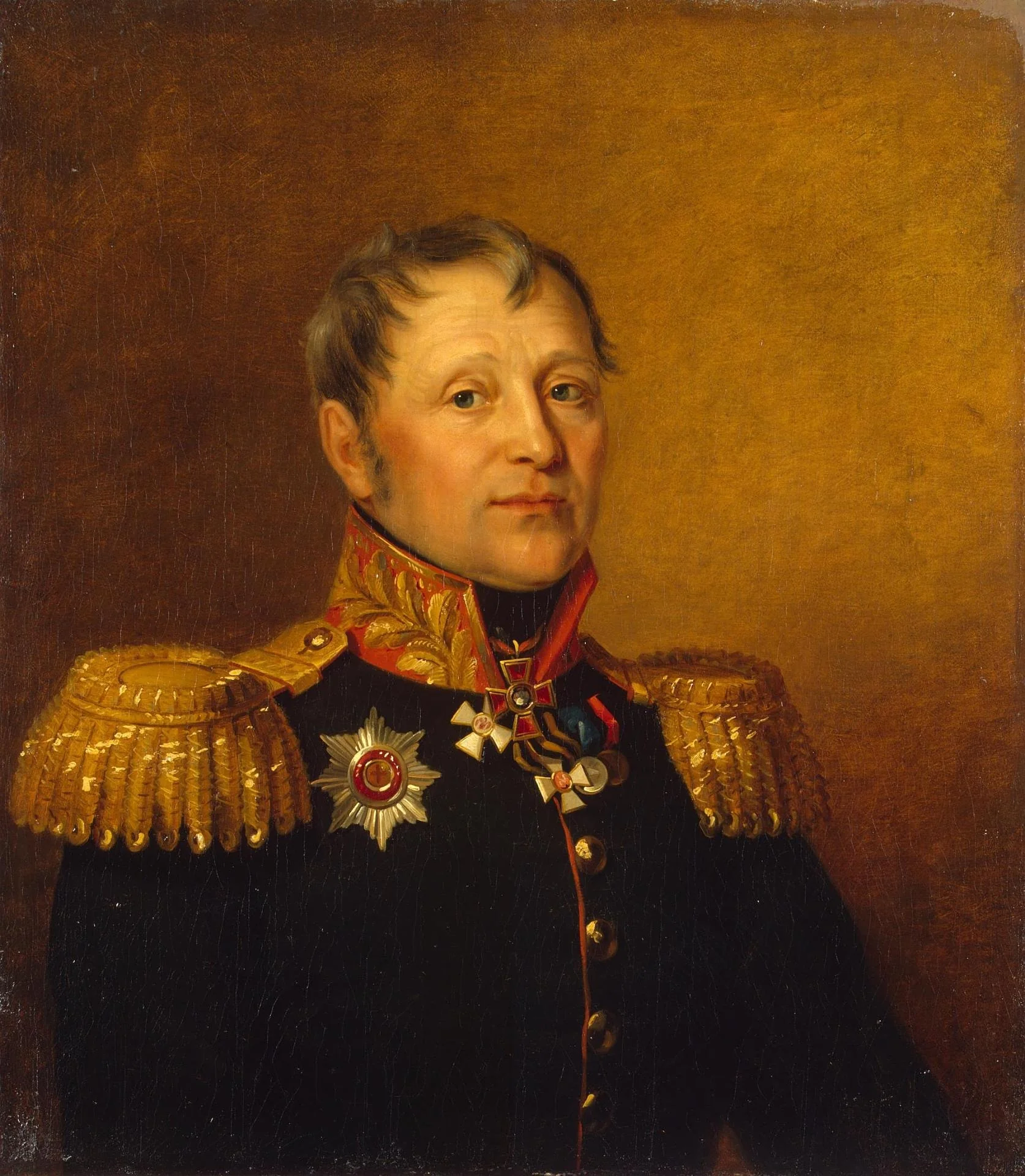 Portrait of Nikolai F. Yemelyanov (1768-1829), by Unknown, oil, 1823