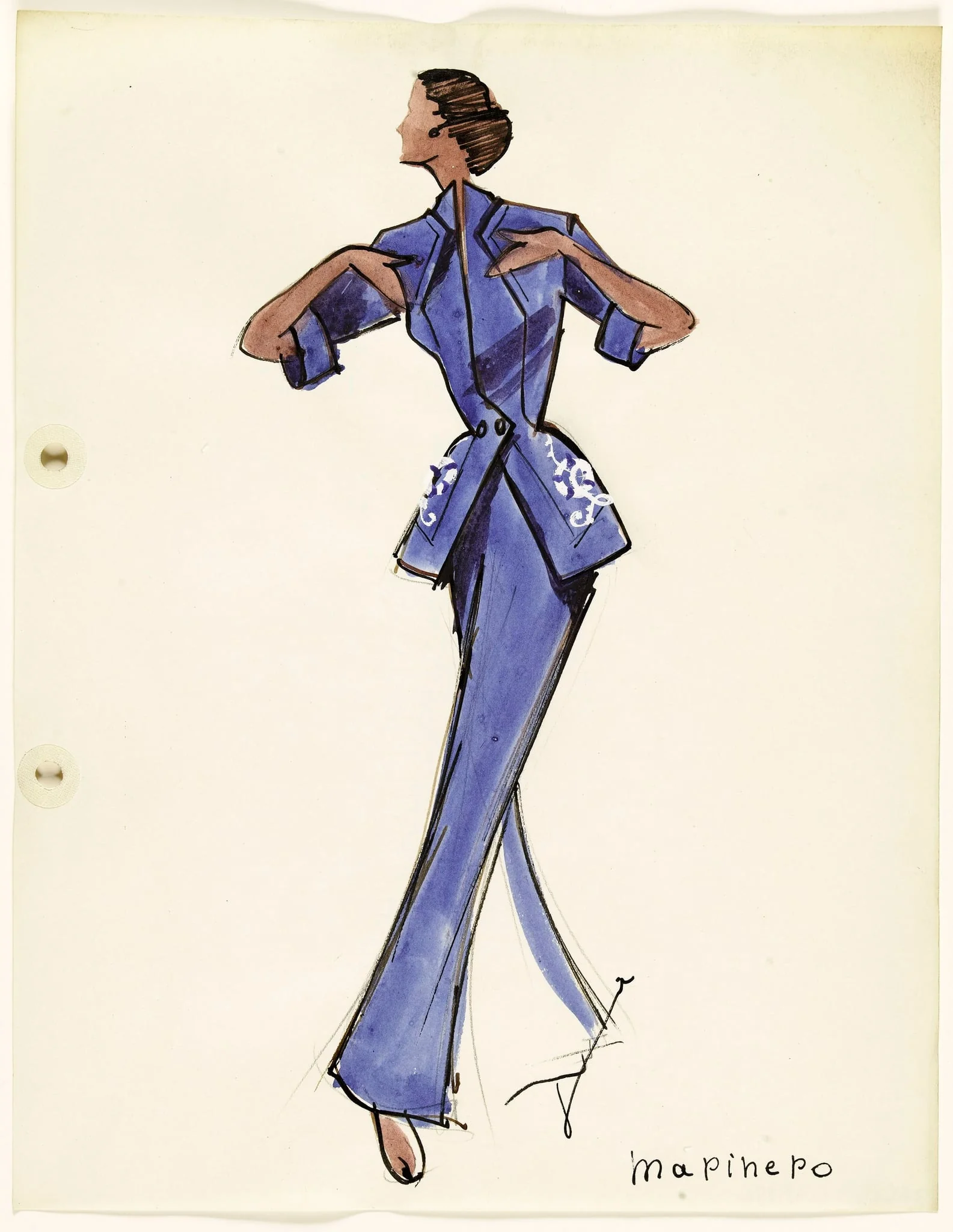 'Marinero', by Carven, 1951