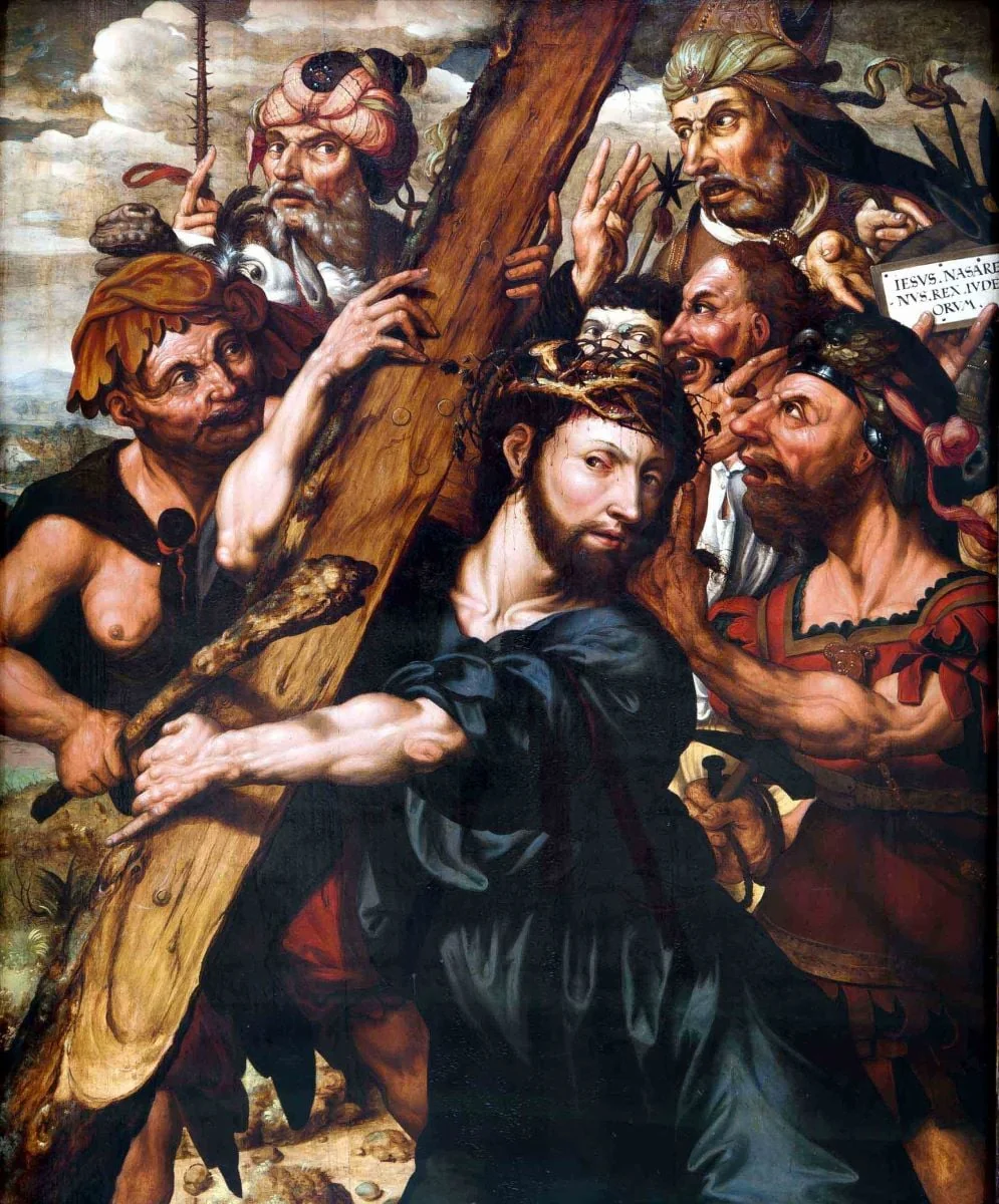 Christos purtându-și crucea, by Maestrul lui „Ecce homo” din Augsburg, unspecified